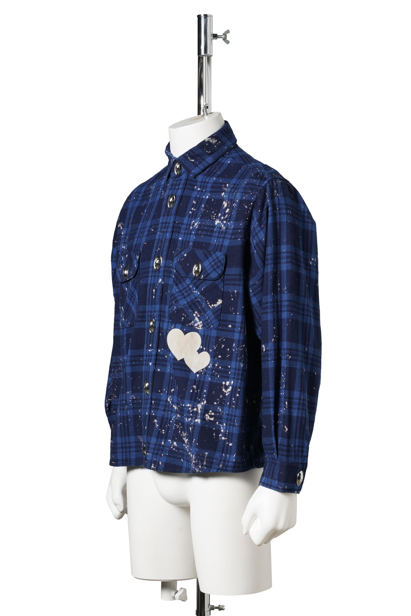 CPD LOVE SPLASHE FLANNEL SHIRTS / NAVY