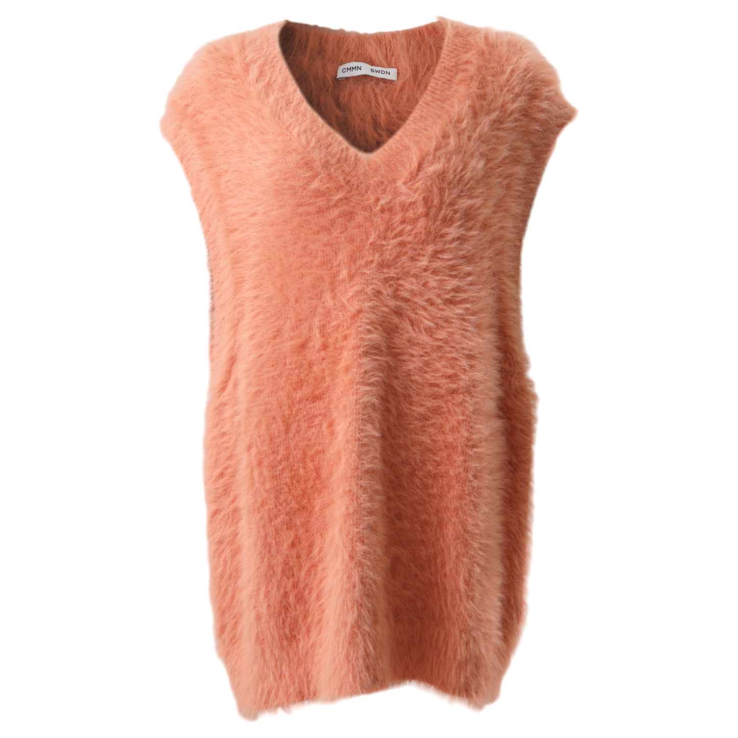 VAL FLUFFY YARN VEST / BLUSH