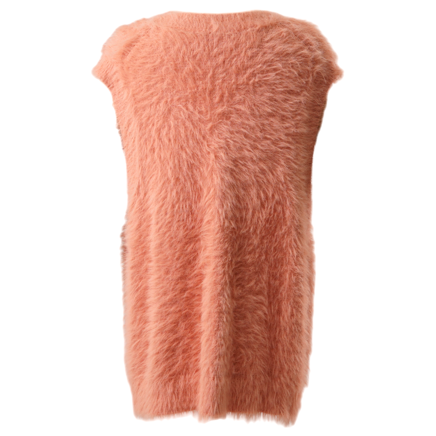 VAL FLUFFY YARN VEST / BLUSH