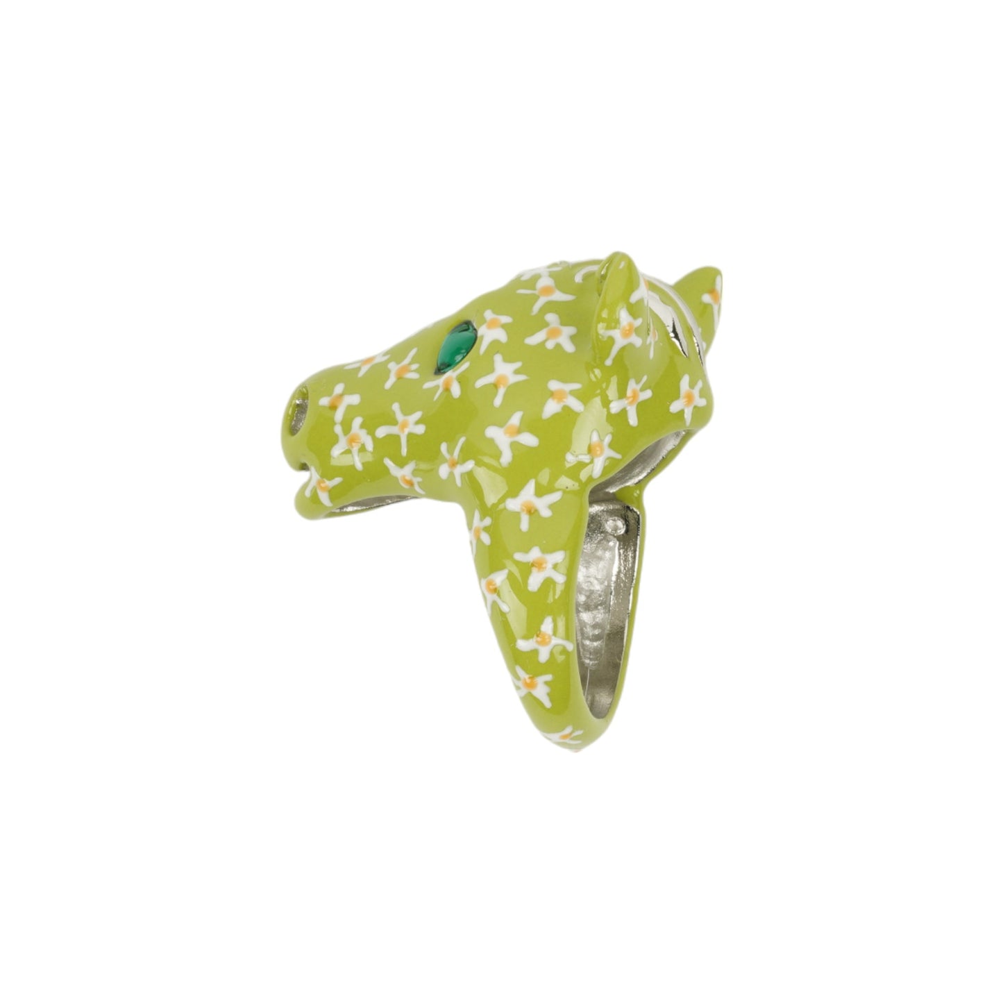 BABY PONY RING / LIME FLOWERS