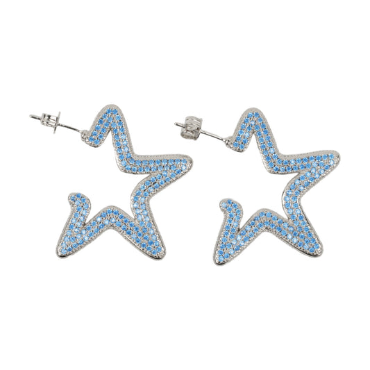 SUPER STAR HOOPS / SOFT BLUE