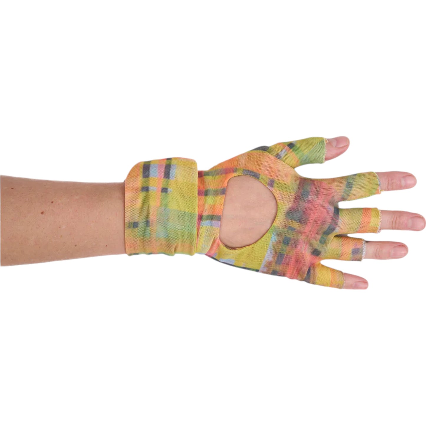 WEIGHT LIFTING GLOVE / LIME PLAID