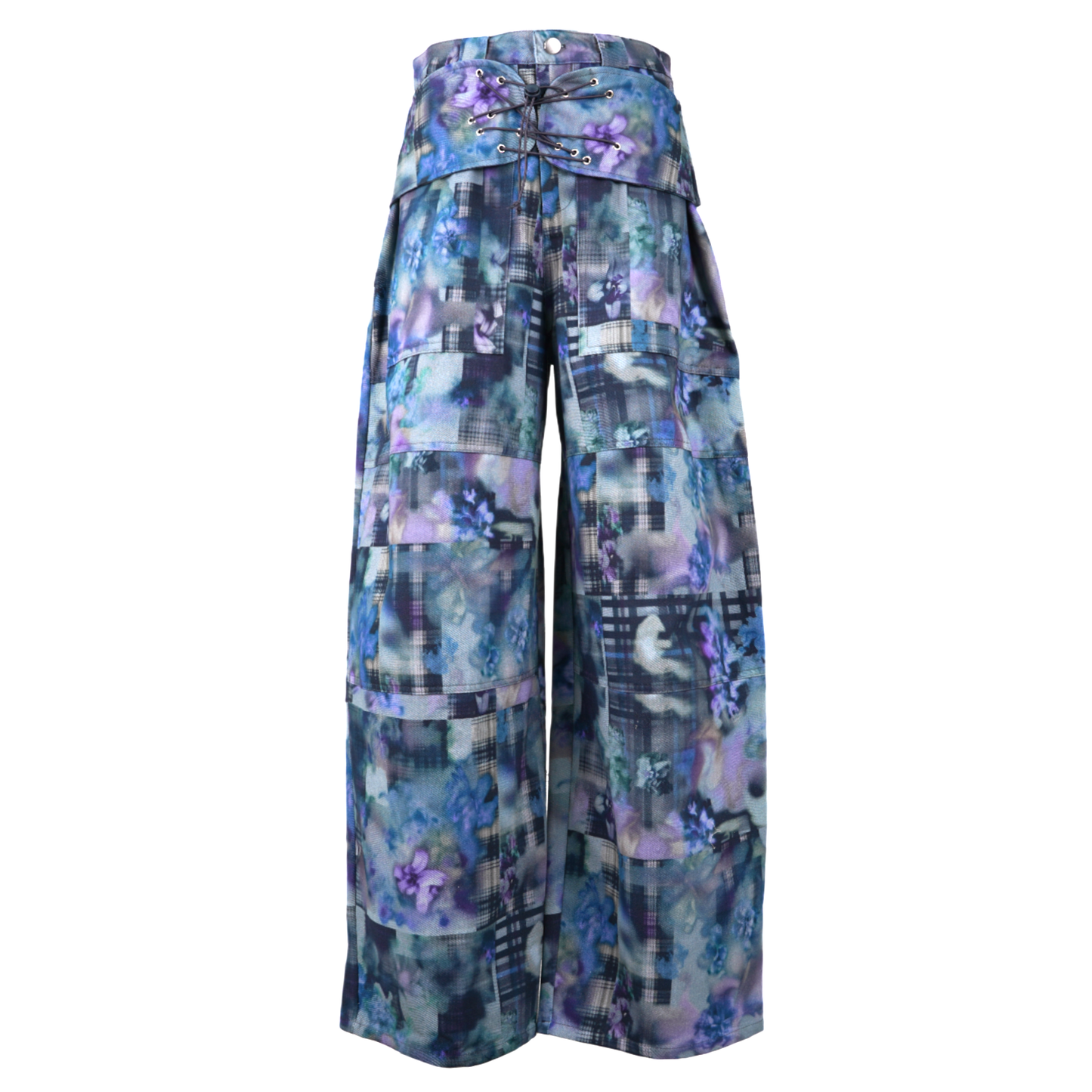 BUNGEE PANT / NAVY GARDEN BLUR