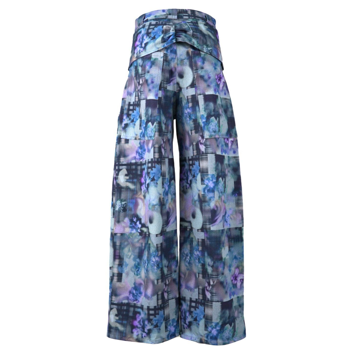 BUNGEE PANT / NAVY GARDEN BLUR