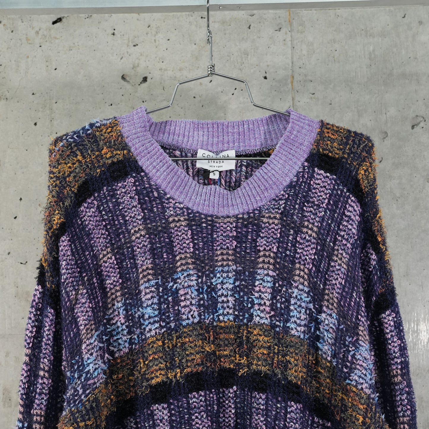 WOOLLY SWEATER / VITELLI PURPLE PLAID