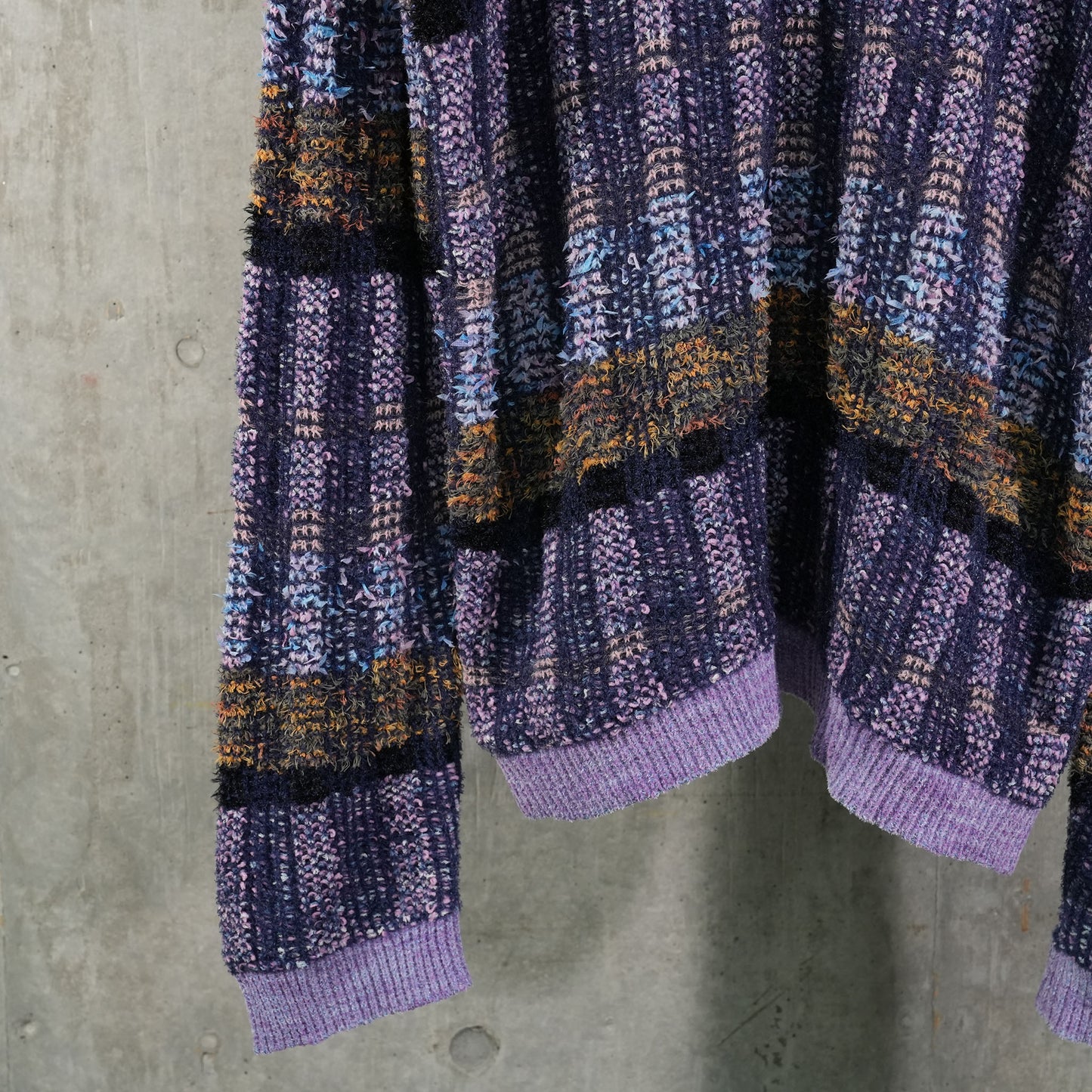 WOOLLY SWEATER / VITELLI PURPLE PLAID