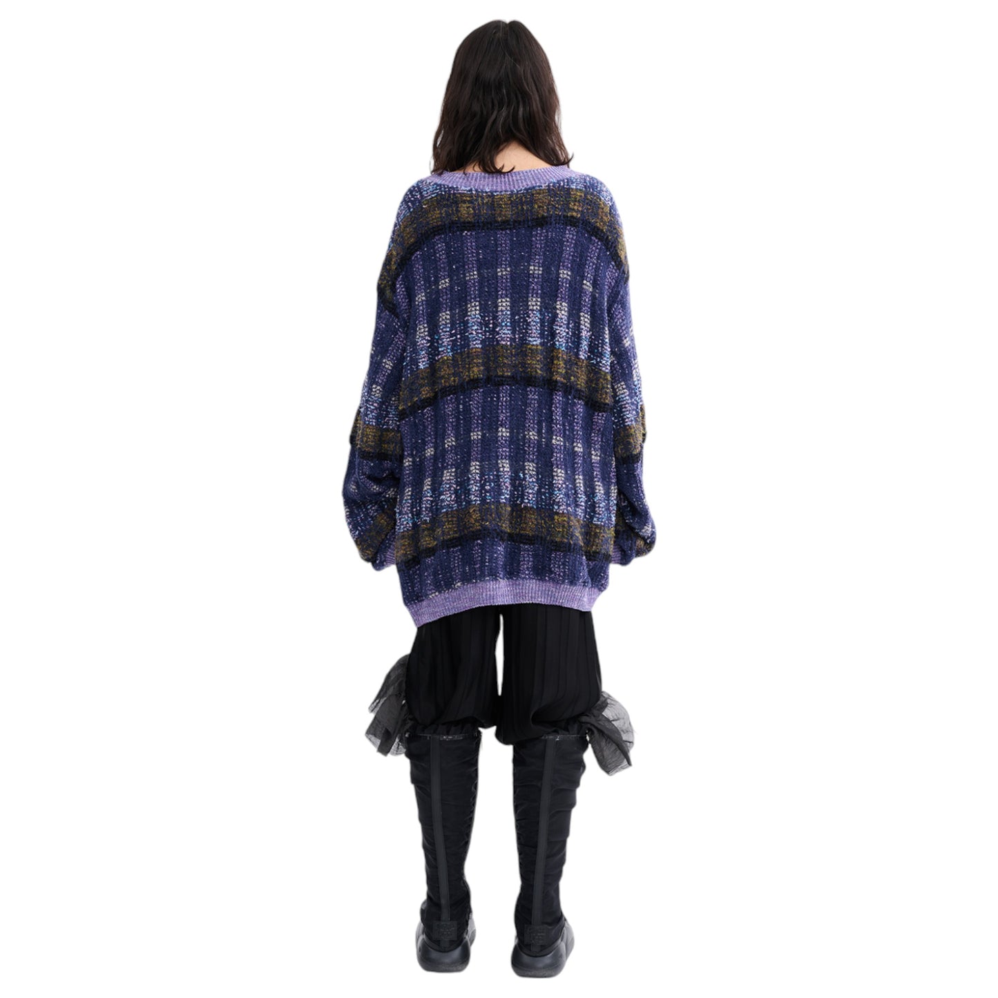 WOOLLY SWEATER / VITELLI PURPLE PLAID