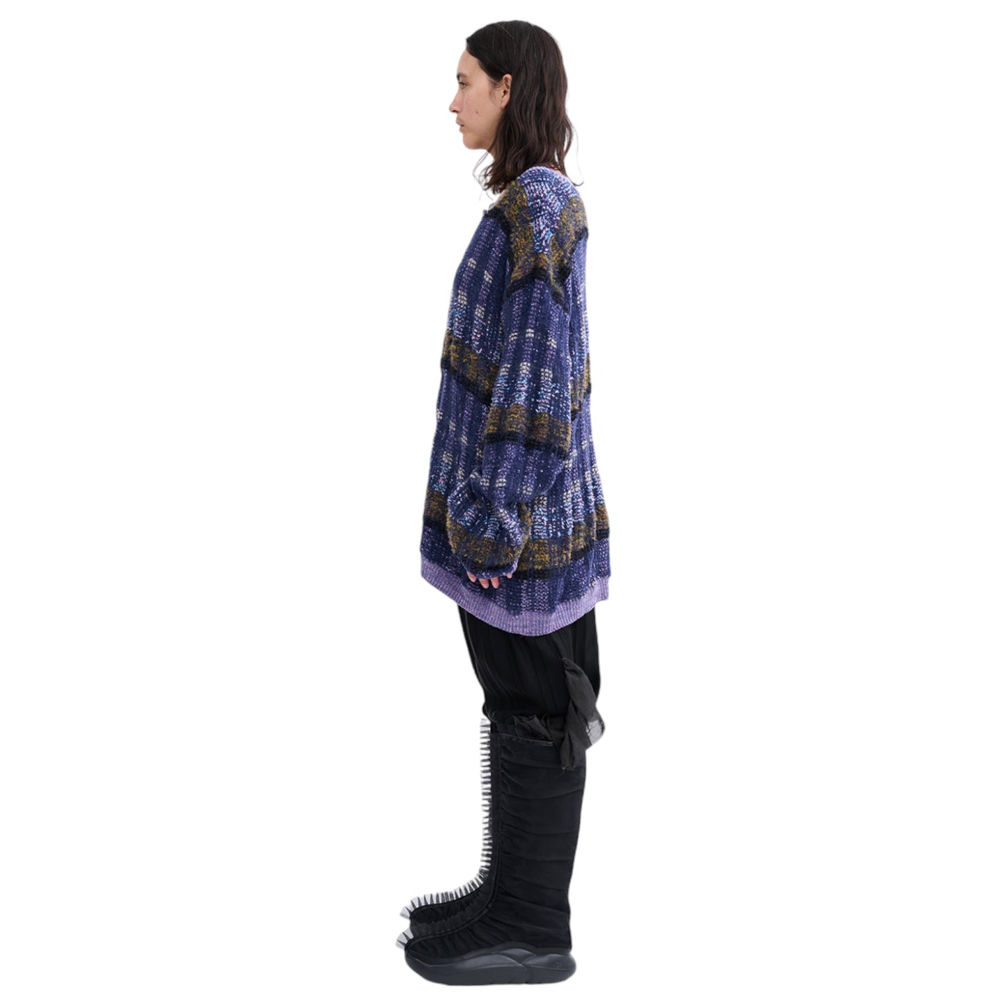 WOOLLY SWEATER / VITELLI PURPLE PLAID