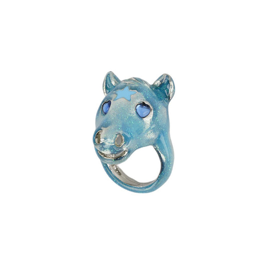 BABY PONY RING / GLITTER SKY