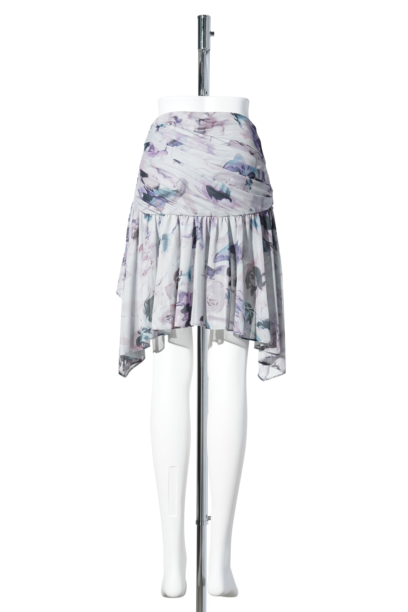 CELOSIA MINI SKIRT / STORM WATERCOLOR FLORAL