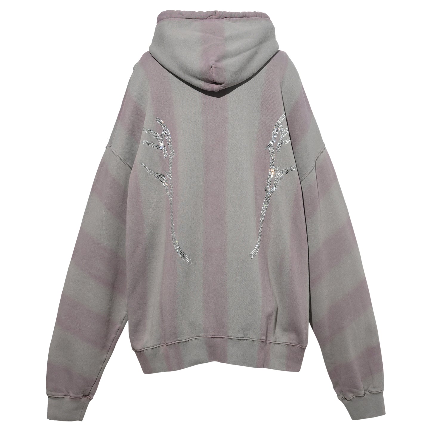 SOFT HEART HOODIE / FOG STRIPE