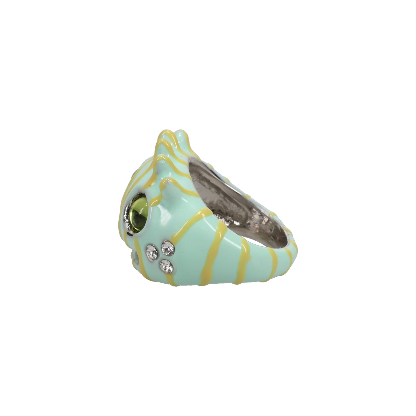 LIBERTY FROG RING / LEMON STRIPE