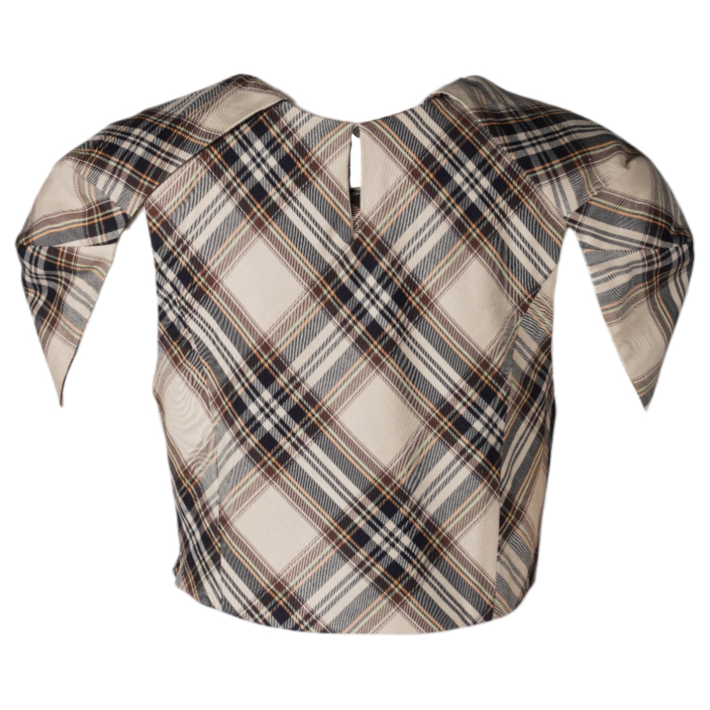 HILLARY TOP / SAND PLAID