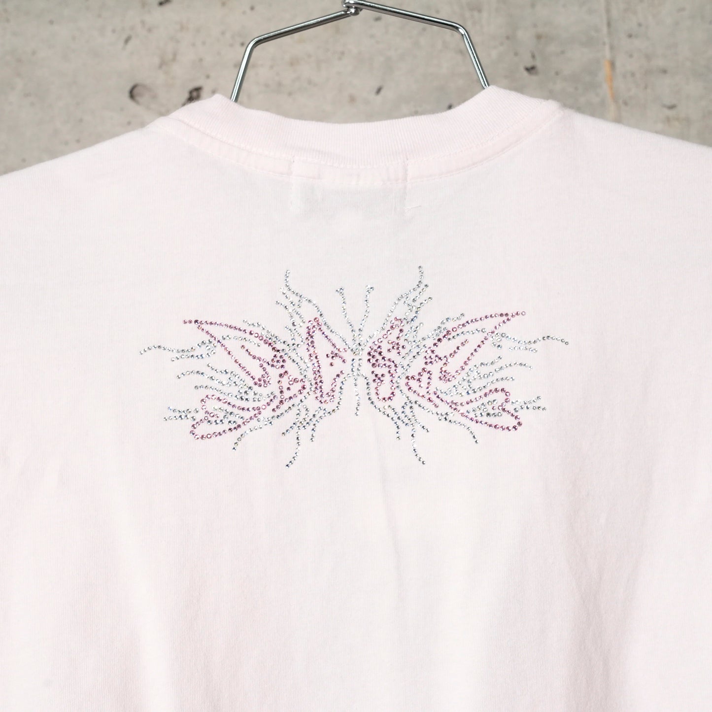 LACE HEART NASH TEE / LIGHT PINK