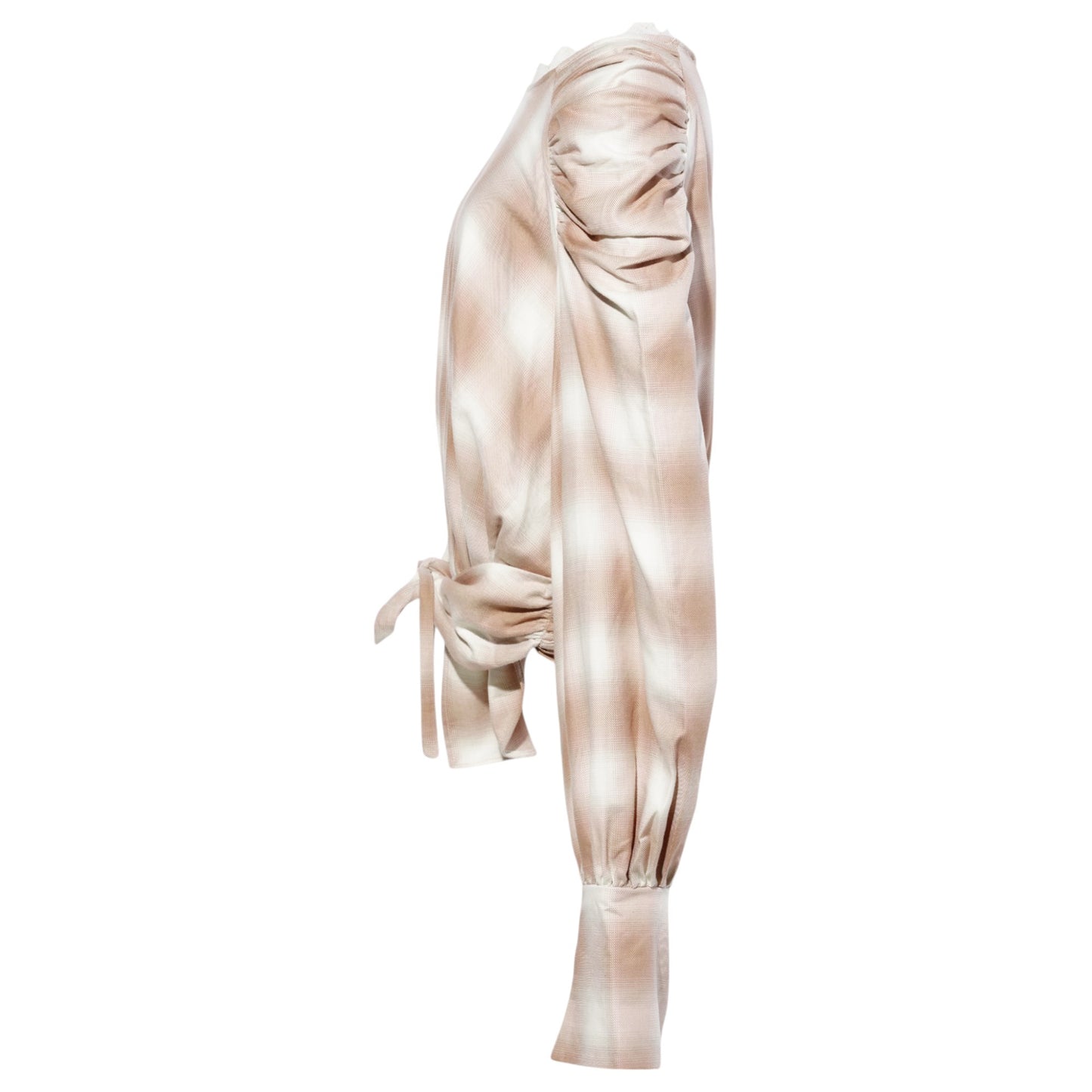 IRIS TOP / PEACH PLAID