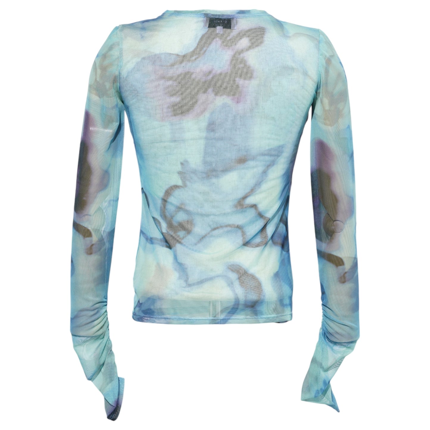 SERPENTINE L/S TOP / SKY WATERCOLOR FLORAL