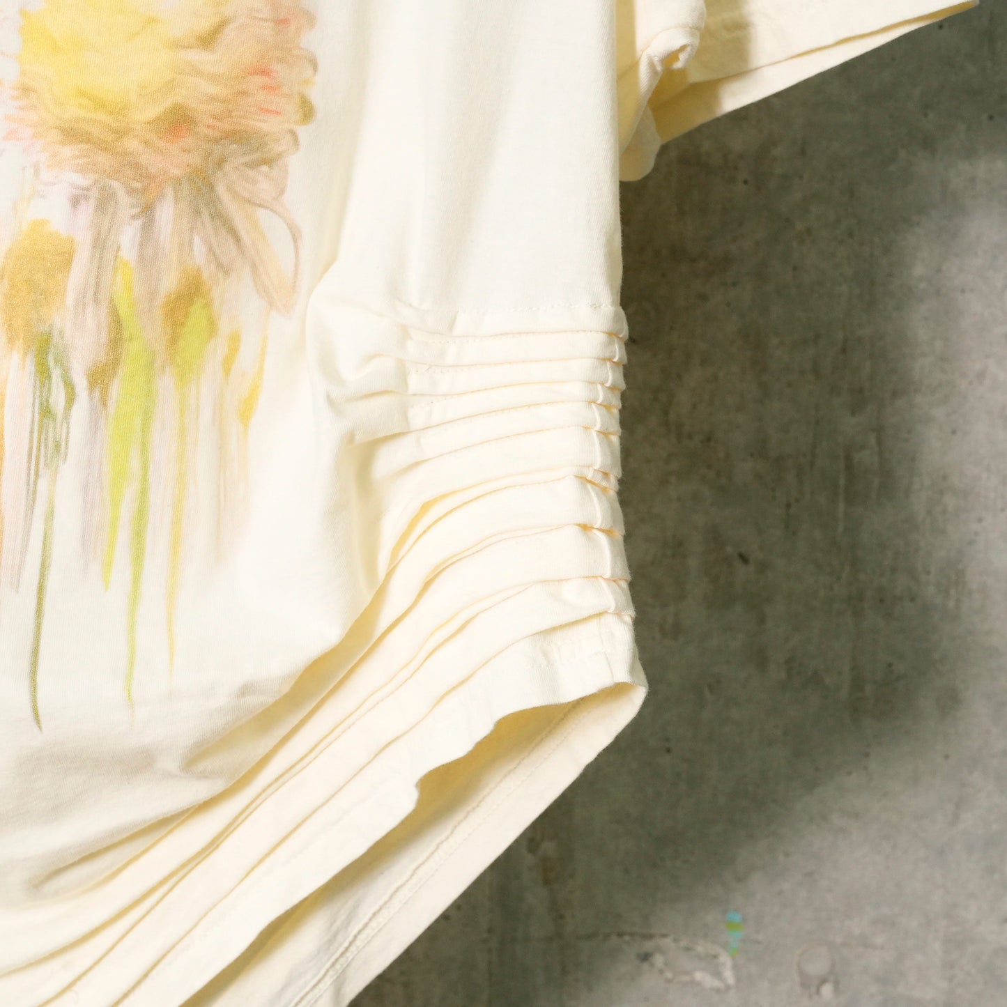 LACE KATINA TEE / IVORY FLOWER DRIP