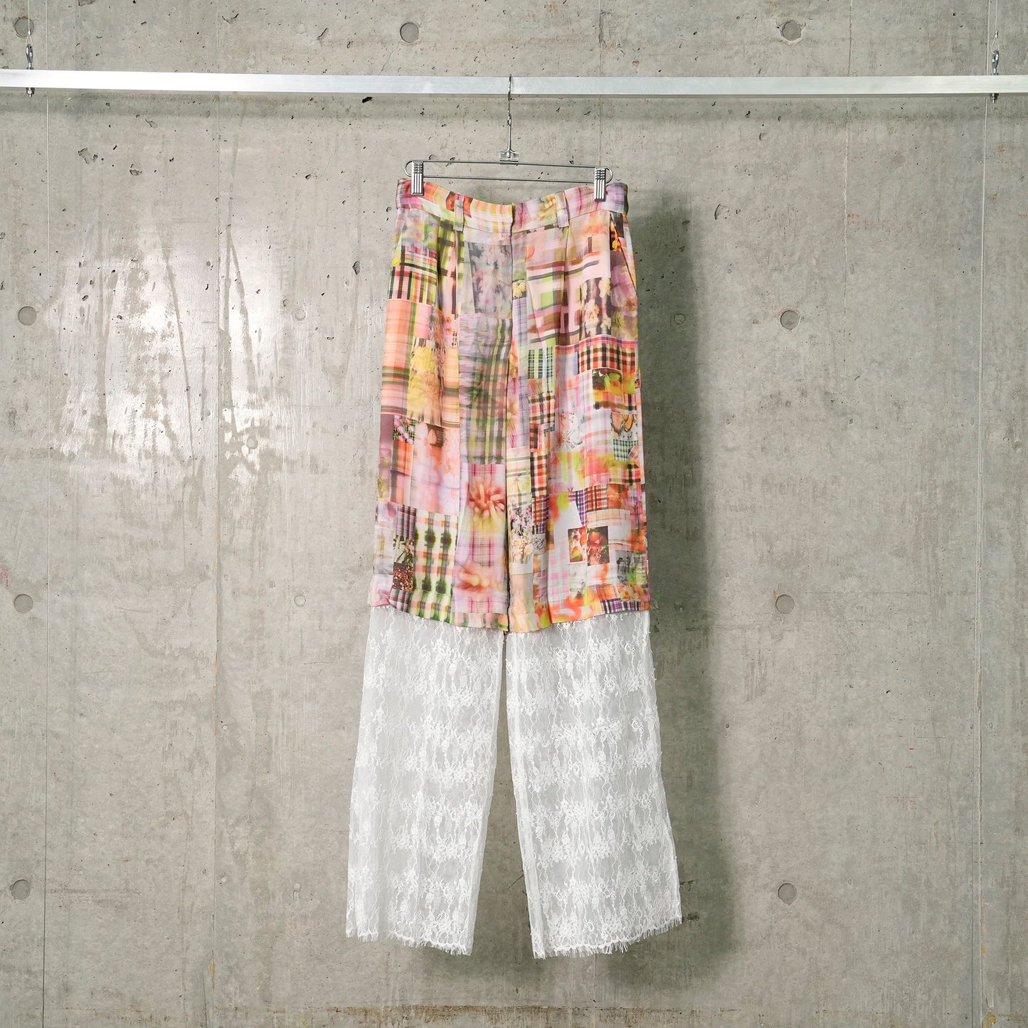 DANTE LACE TROUSER / MULTI PLAID