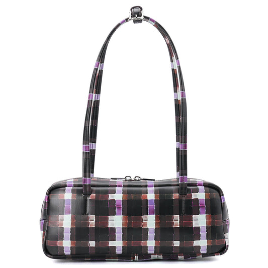 PLAID BAGUETTE BAG / CHOCOLATE PAINTED PLAID
