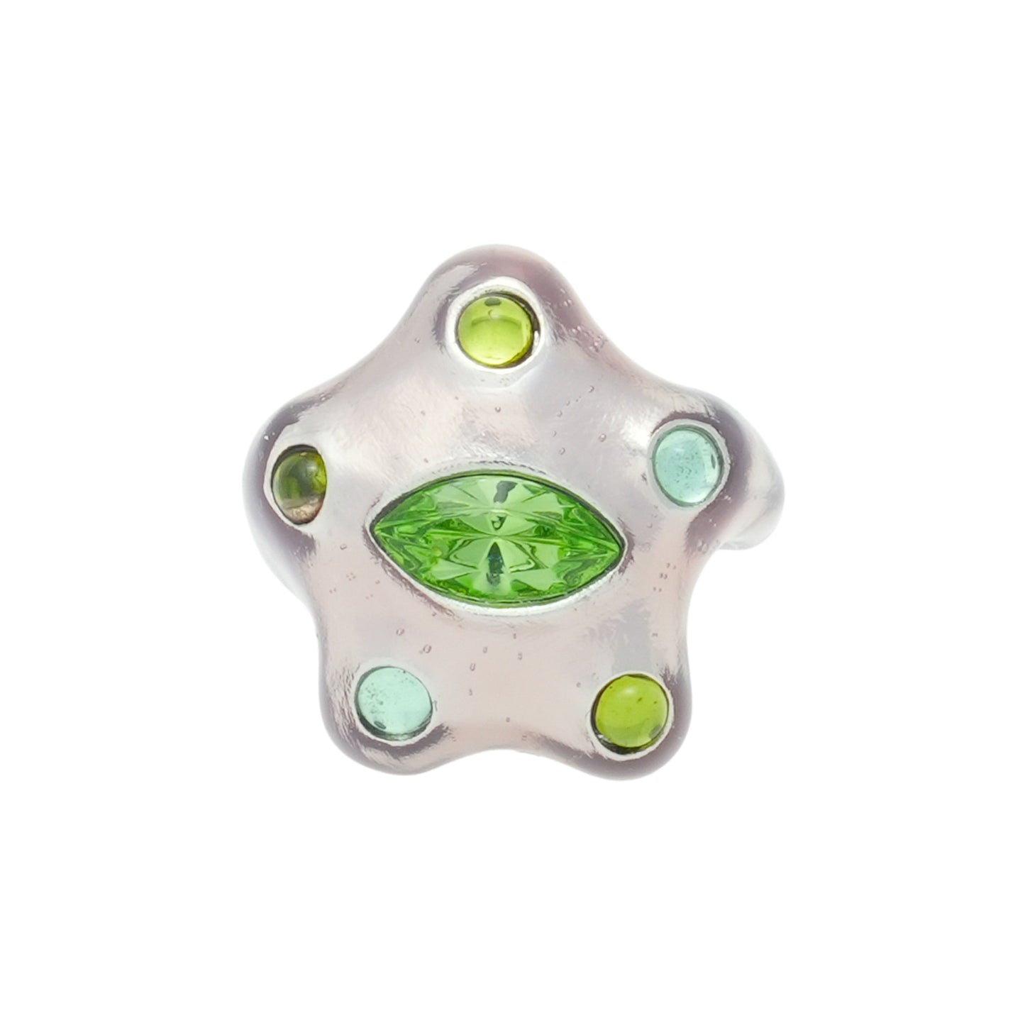 DEMI STARLETTE RING / METALLIC PINK APPLE