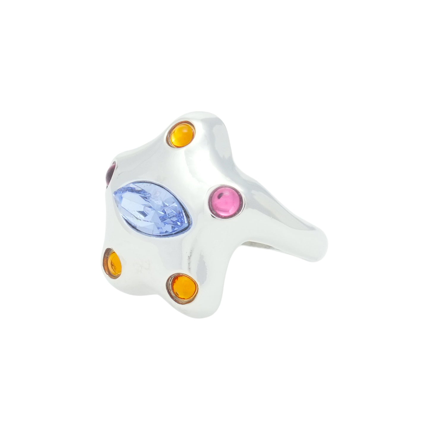 DEMI STARLETTE RING / SILVER PASTEL MULTI