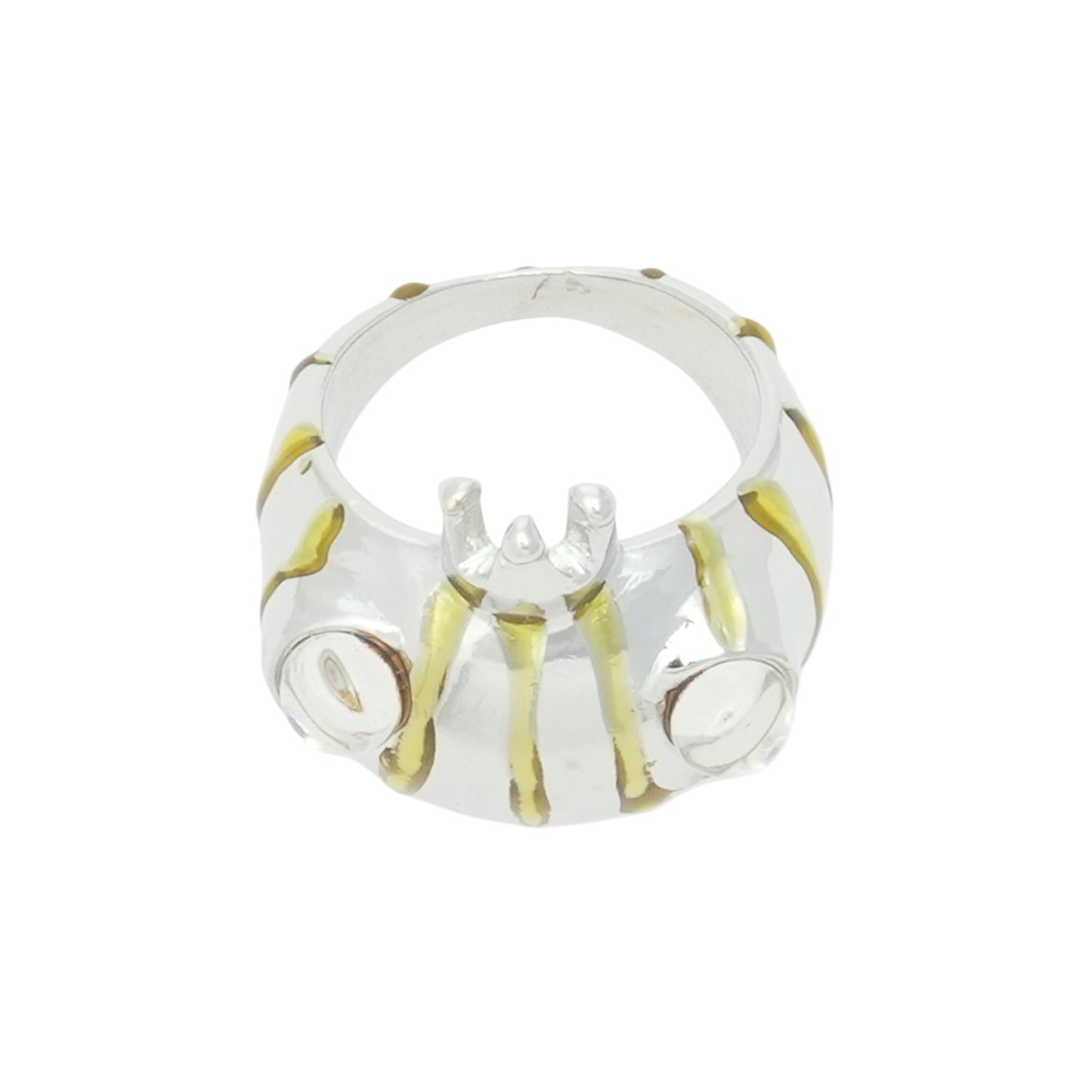 FROG PRINCE RING / GOLD STRIPE