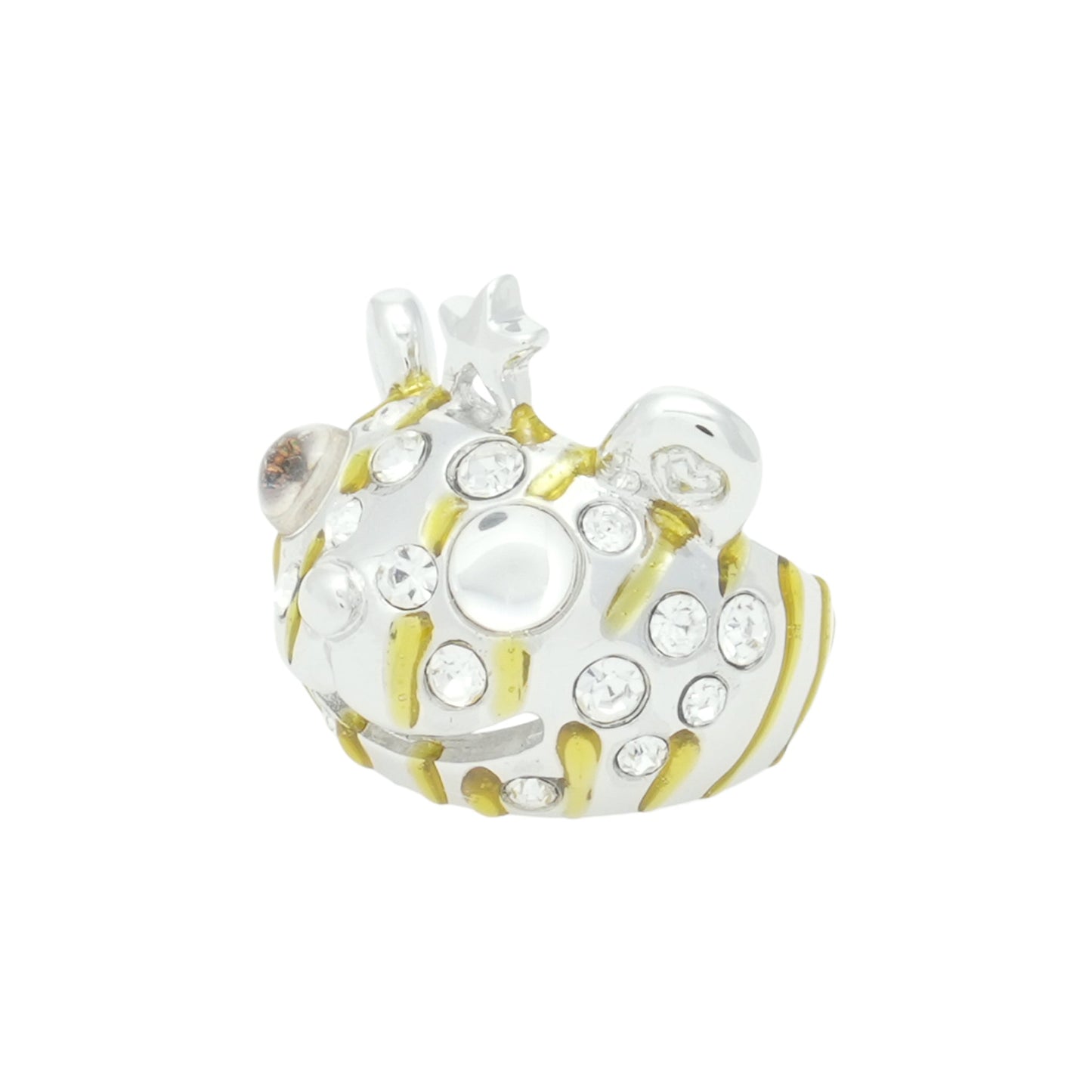 PRINCESS BEAR RING / GOLD STRIPE FRECKLES