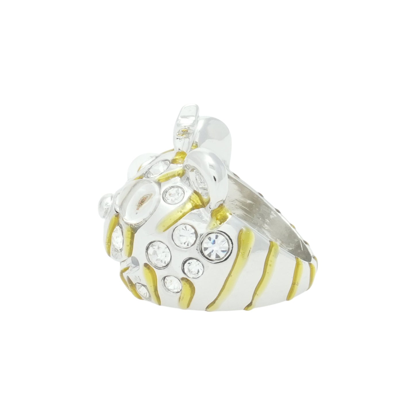 PRINCESS BEAR RING / GOLD STRIPE FRECKLES