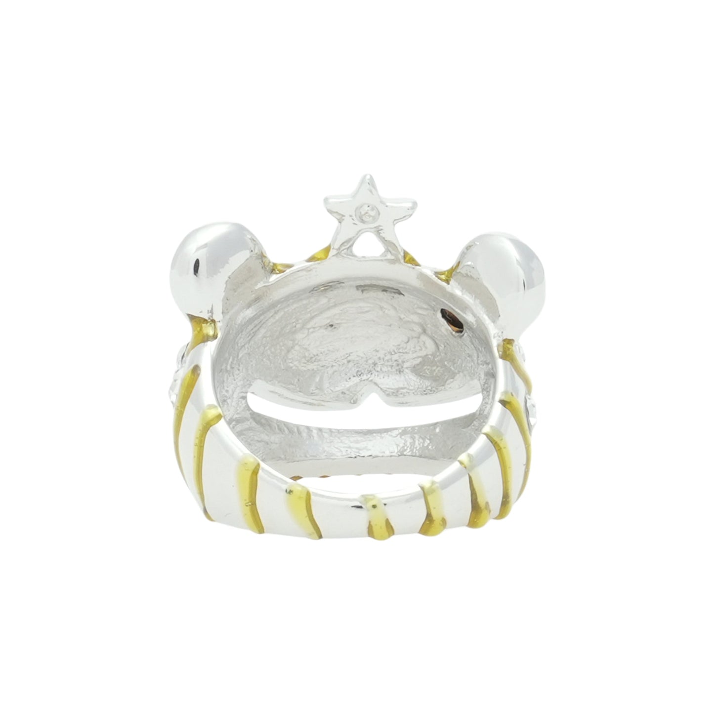 PRINCESS BEAR RING / GOLD STRIPE FRECKLES