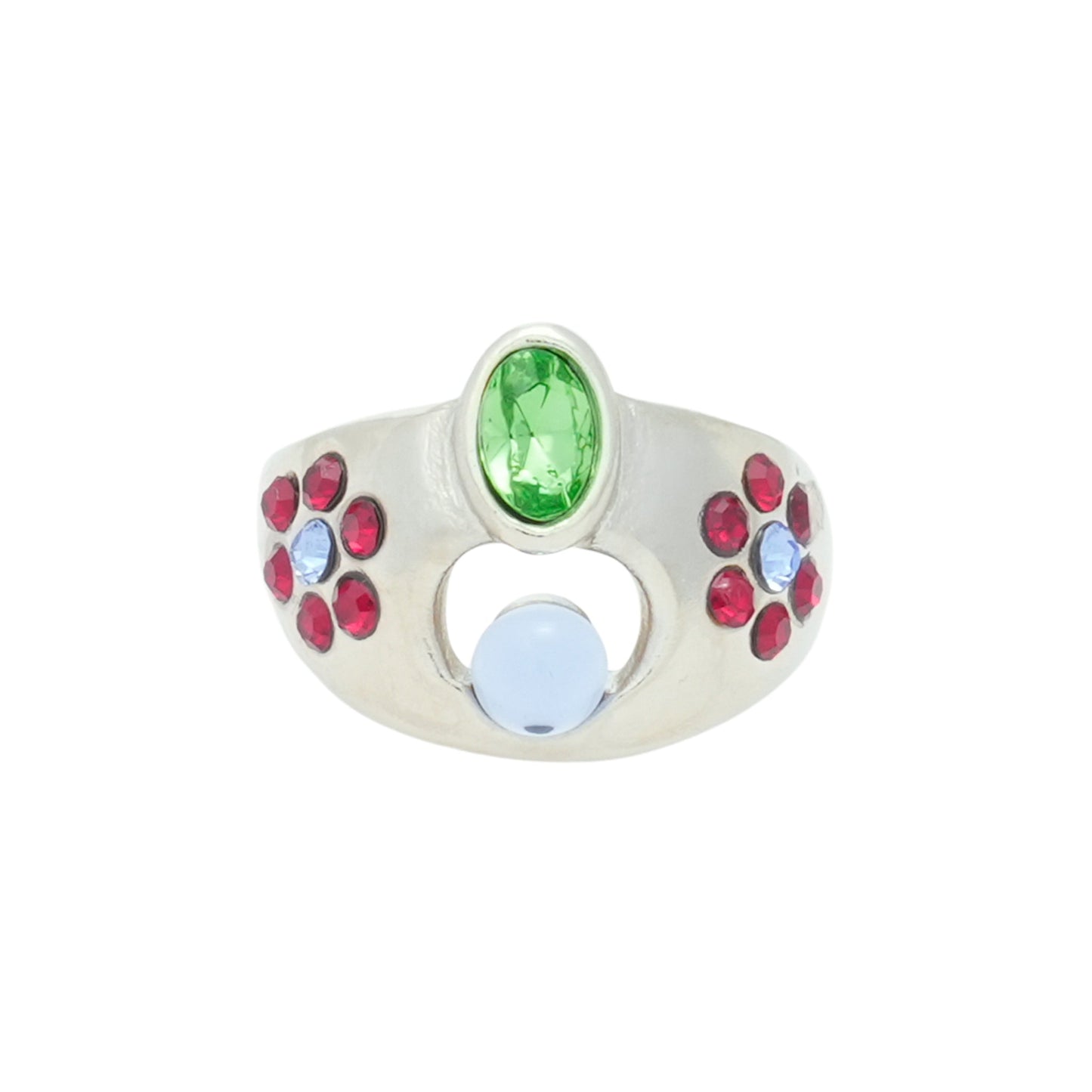 COSMIC DAISY RING / SKY RUBY