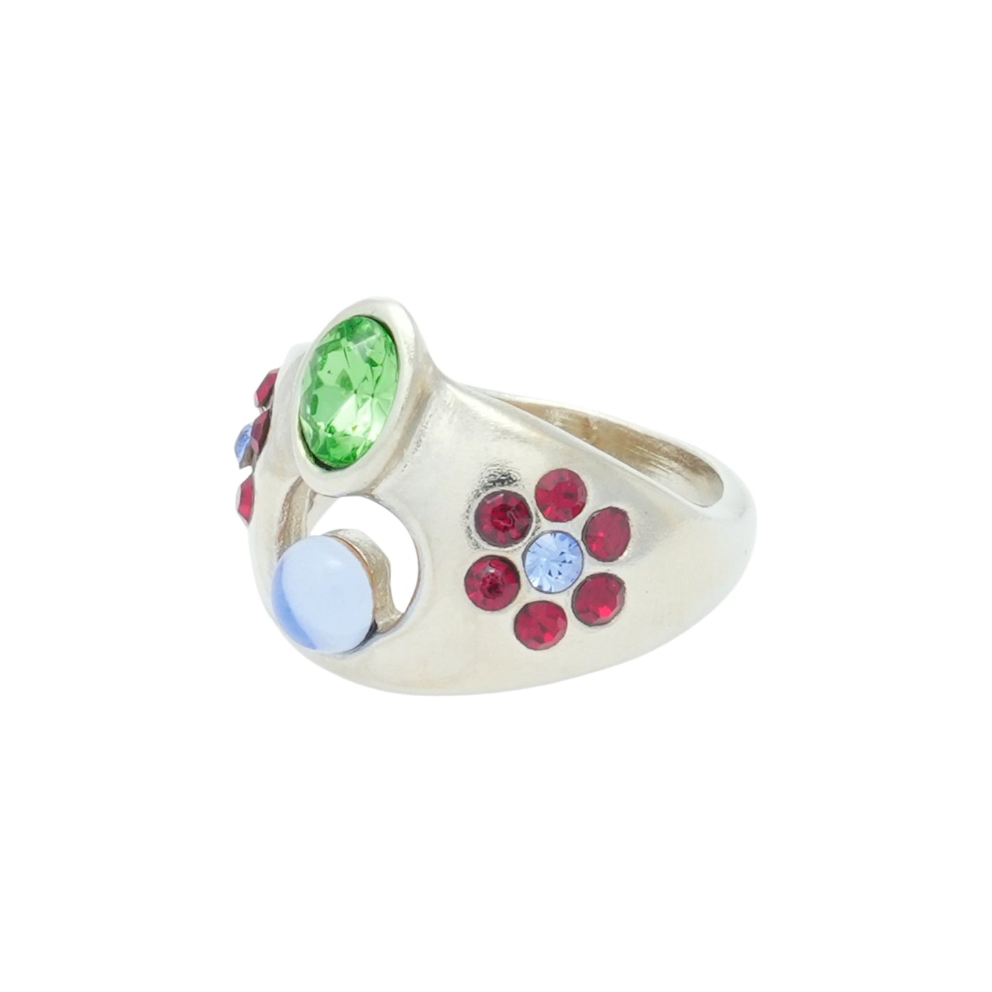 COSMIC DAISY RING / SKY RUBY