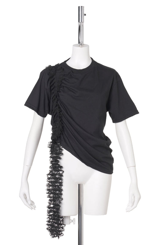 LACE AMARYLLIS DUO TEE / BLACK