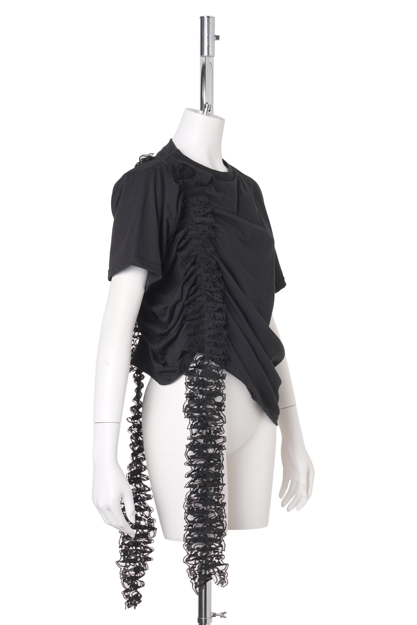 LACE AMARYLLIS DUO TEE / BLACK