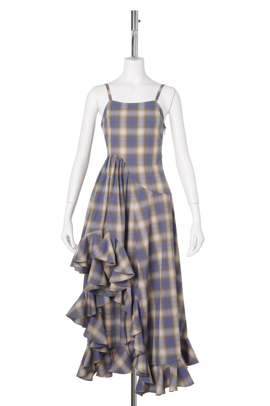 FLORIST DRESS / COUNTRY PLAID