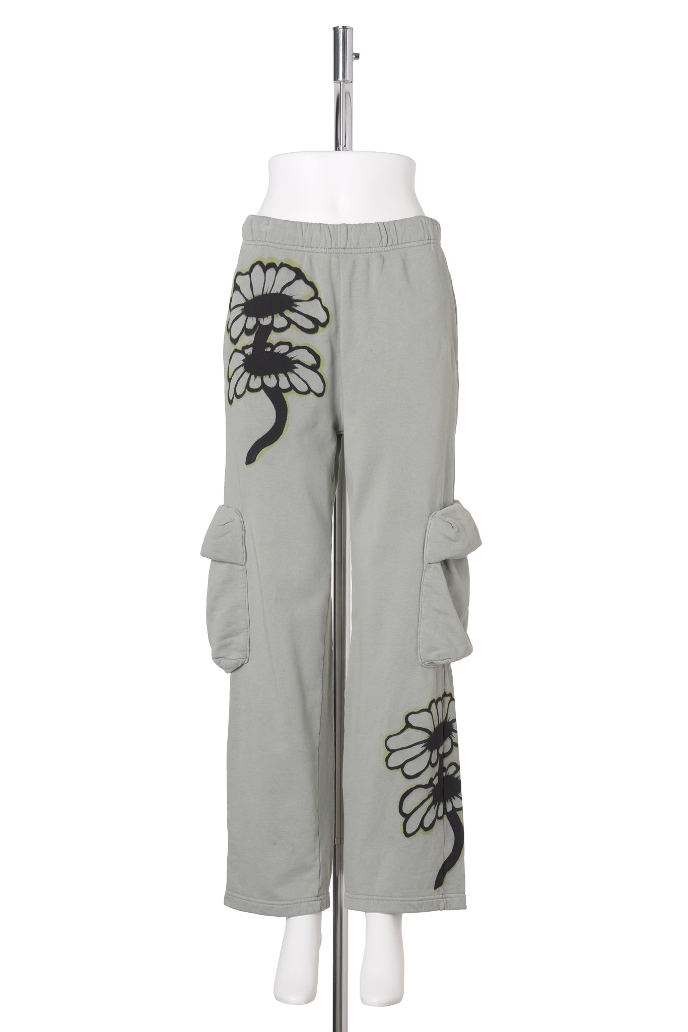 CARGO SWEATPANT / OLIVE TWIN FLOWERS