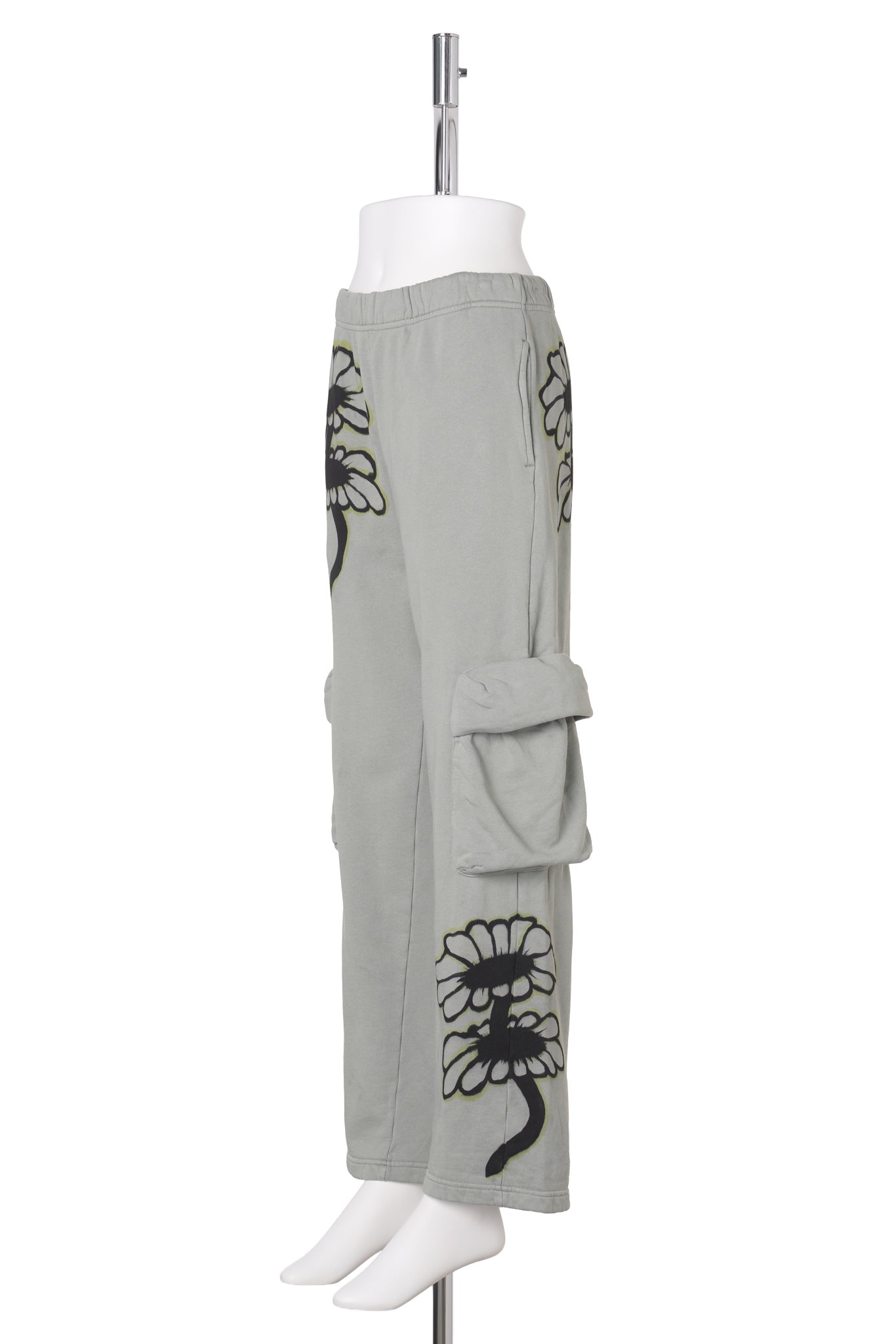 CARGO SWEATPANT / OLIVE TWIN FLOWERS