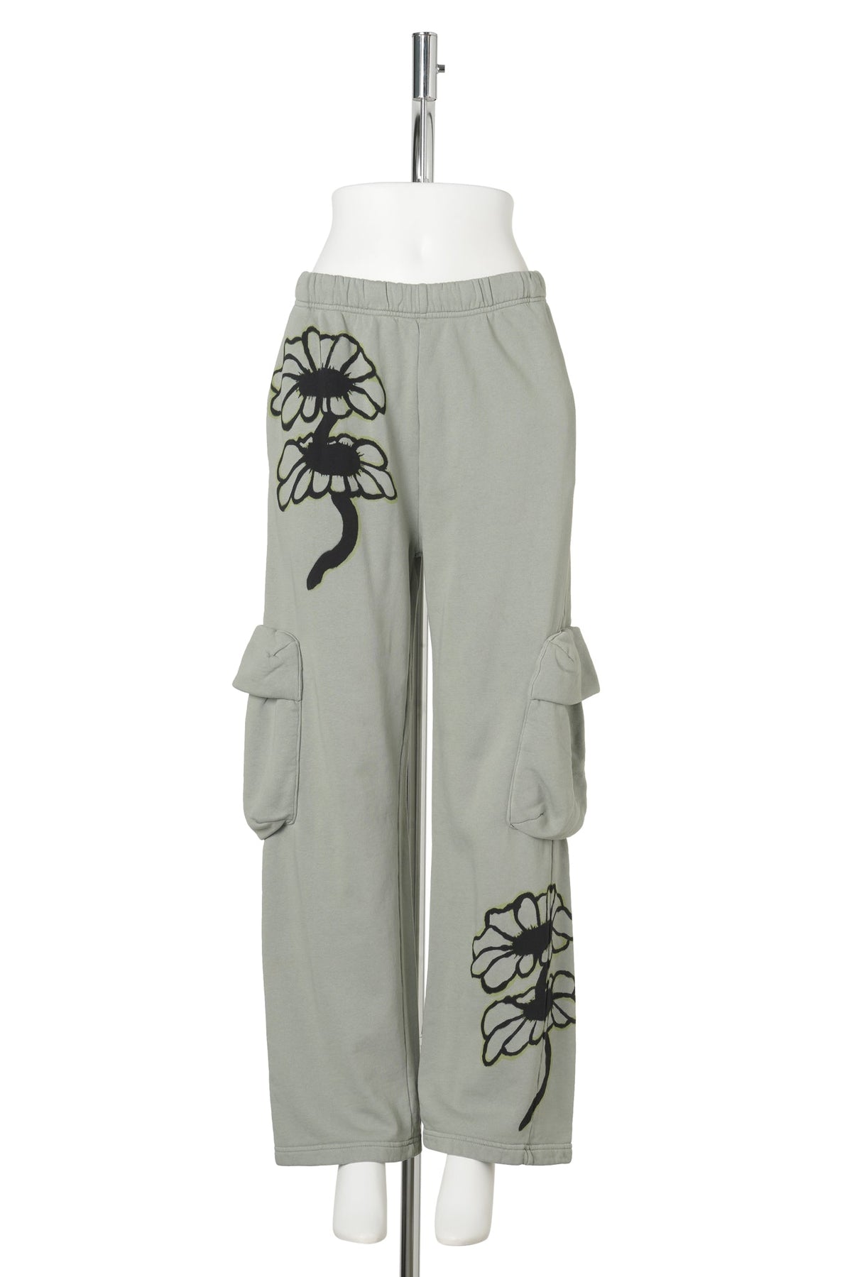 CARGO SWEATPANT / OLIVE TWIN FLOWERS