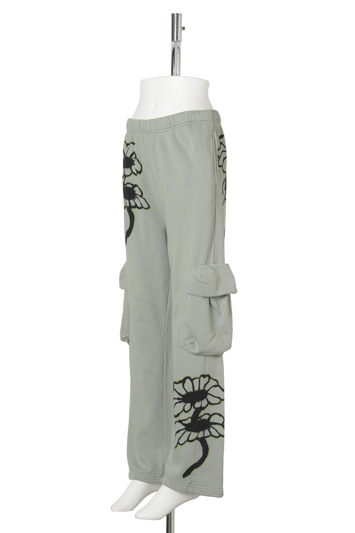 CARGO SWEATPANT / OLIVE TWIN FLOWERS