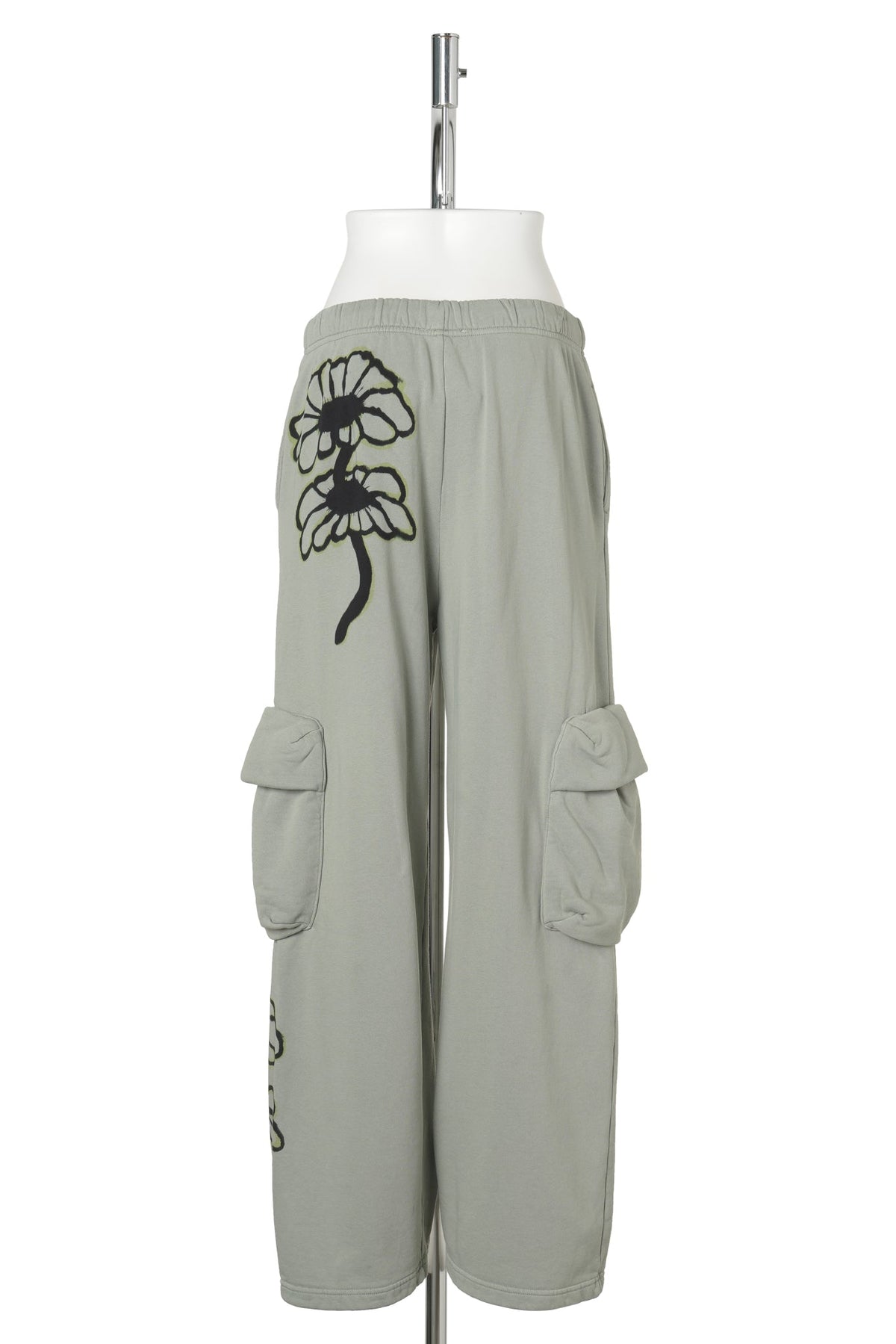 CARGO SWEATPANT / OLIVE TWIN FLOWERS