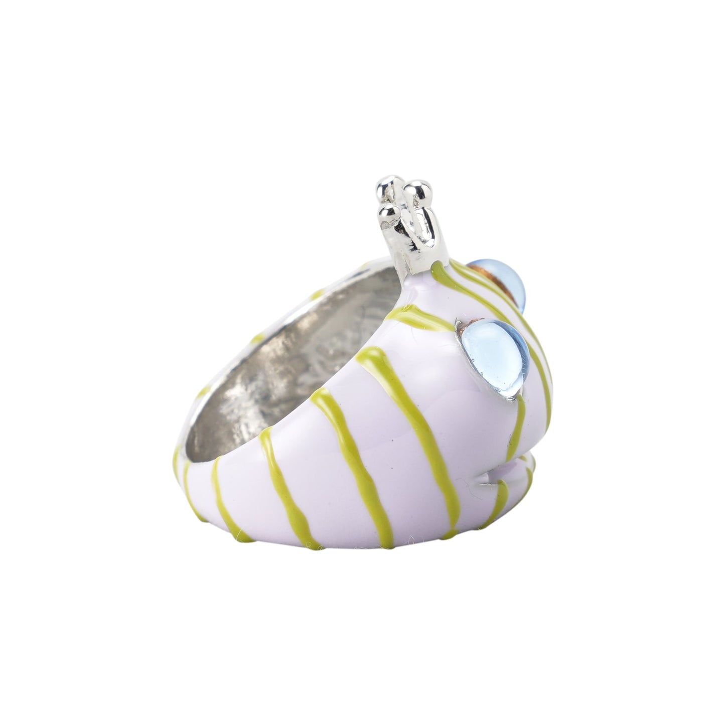 FROG PRINCE RING / LILAC GREEN STRIPE
