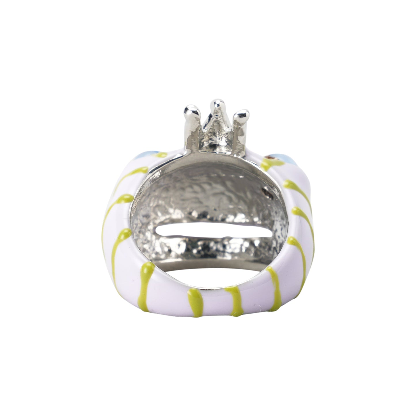 FROG PRINCE RING / LILAC GREEN STRIPE