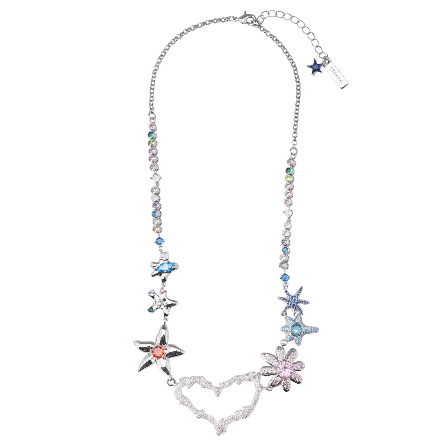 HEART FLAME CONSTELLATION NECKLACE / MULTI