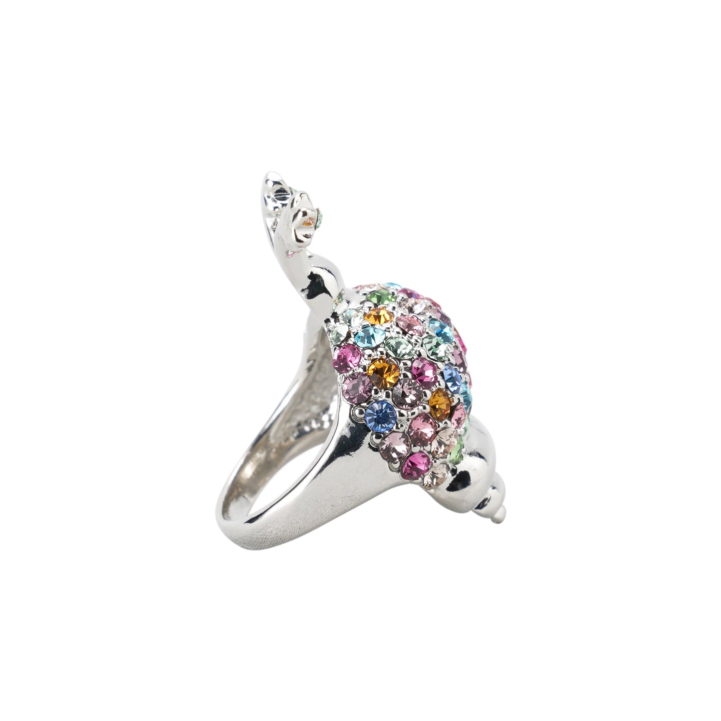 SNAIL RING / SILVER PASTEL