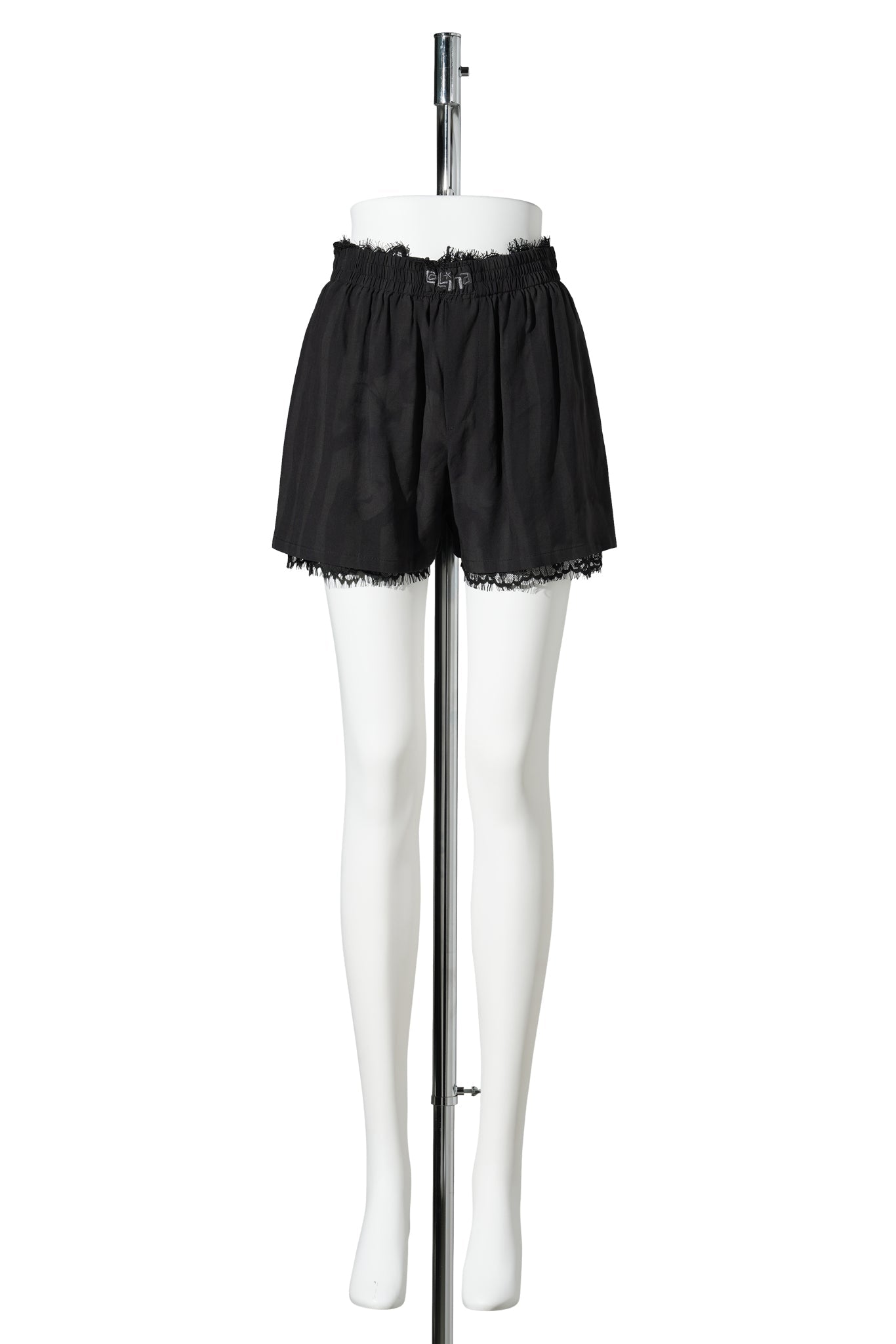 MINI ODEON BOXER / BLACK WAVY FLOWER STRIPE