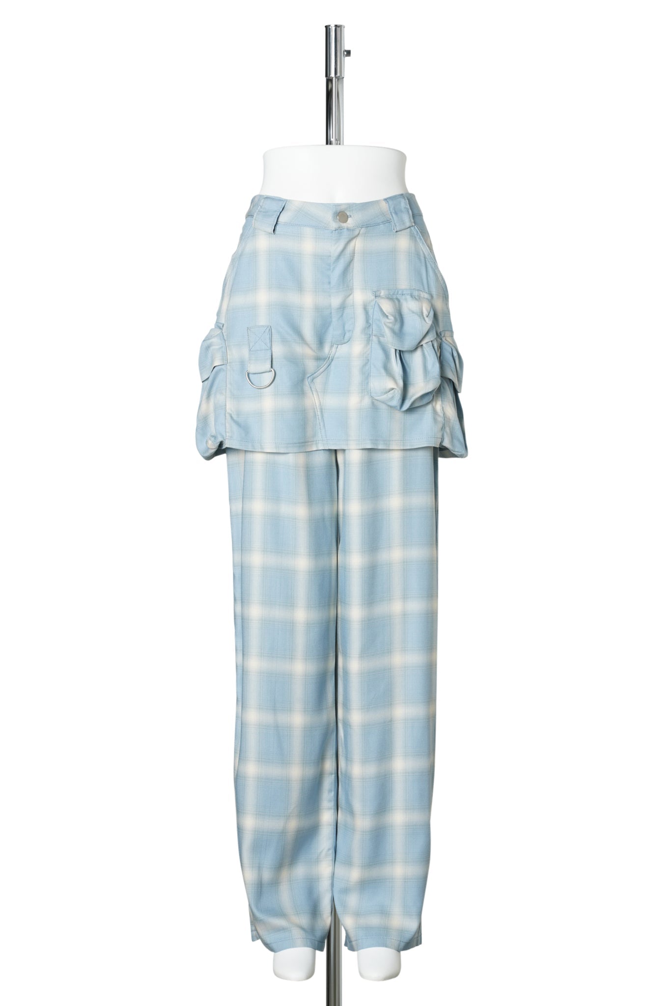CARGO SKIRTPANT / OCEAN PLAID