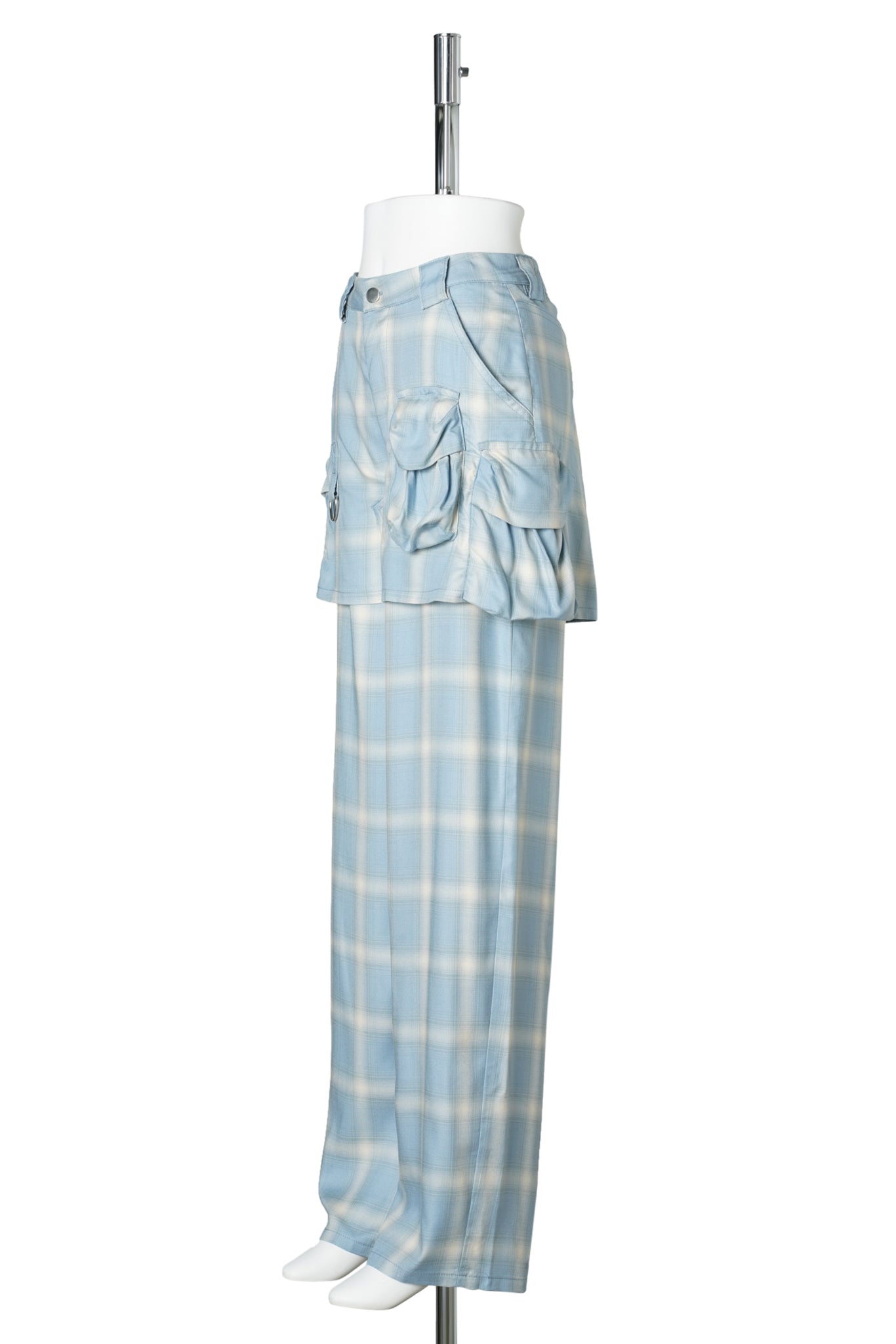 CARGO SKIRTPANT / OCEAN PLAID