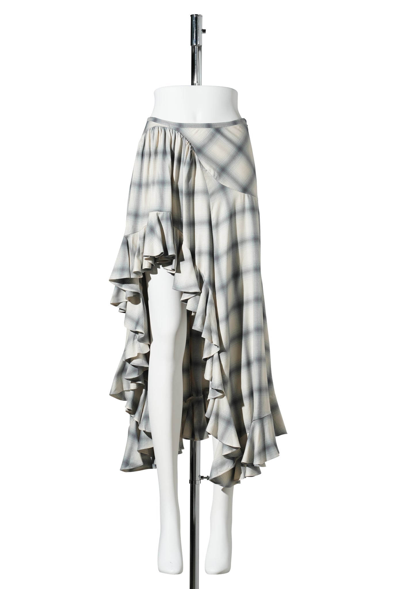 FLORIST SKIRT / CLOUDY PLAID