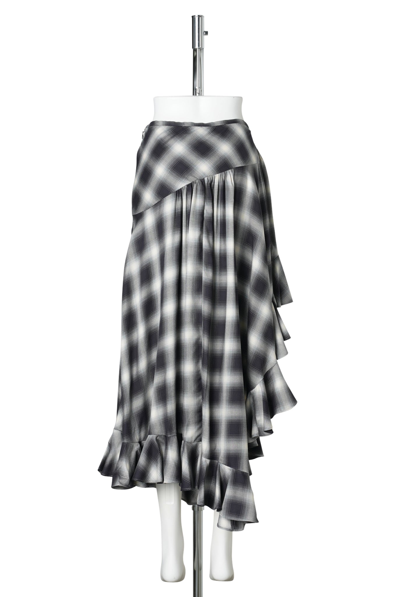FLORIST SKIRT / FOG PLAID