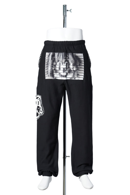 HAND-STITCHED SWEATPANT / BLACK