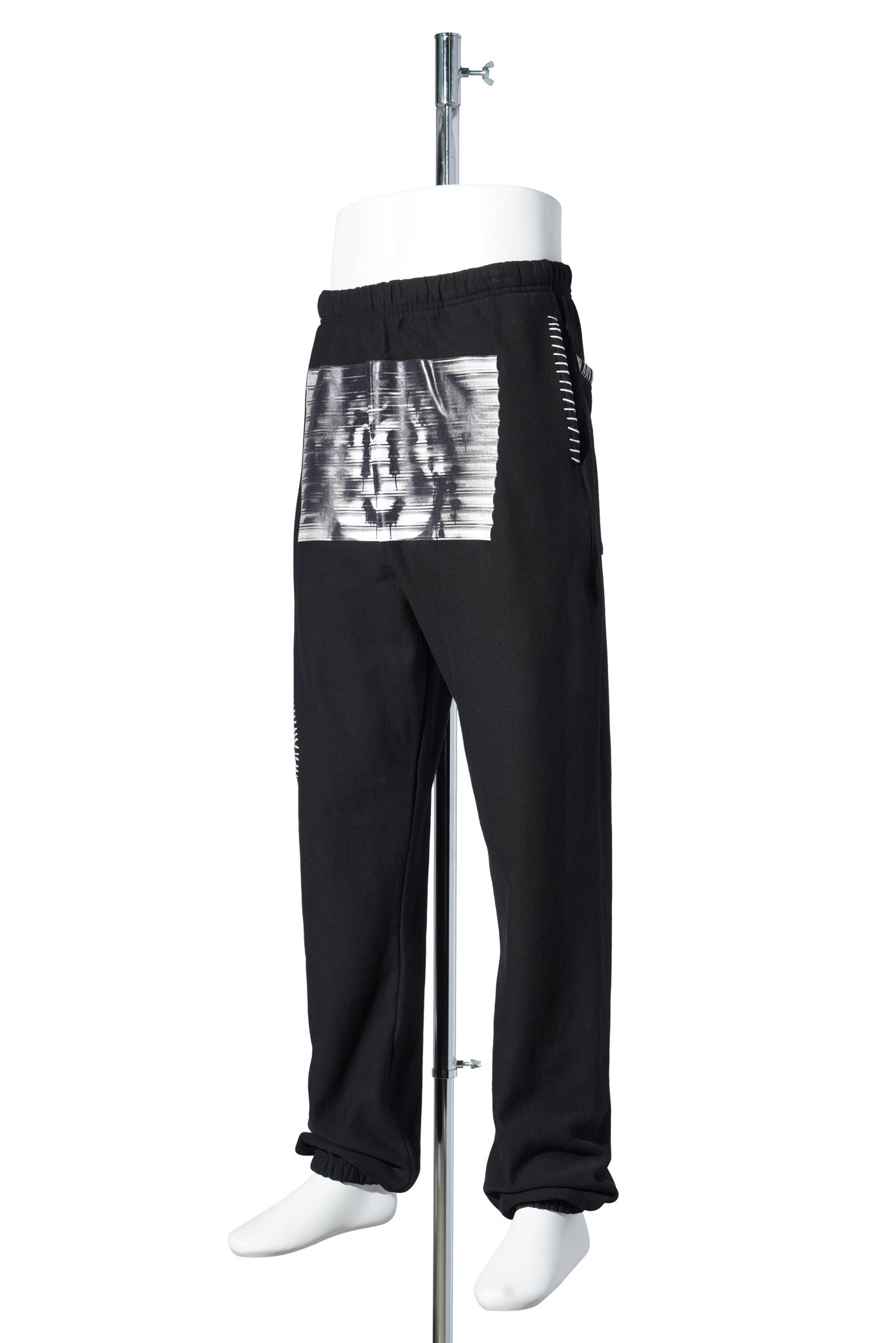 HAND-STITCHED SWEATPANT / BLACK